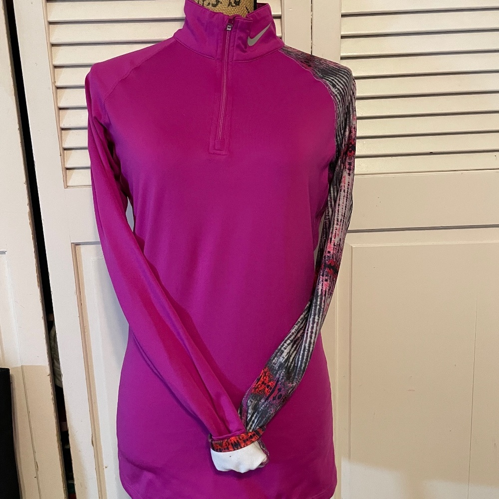 Ladies, Nike pink/ purple athletic jacket, M